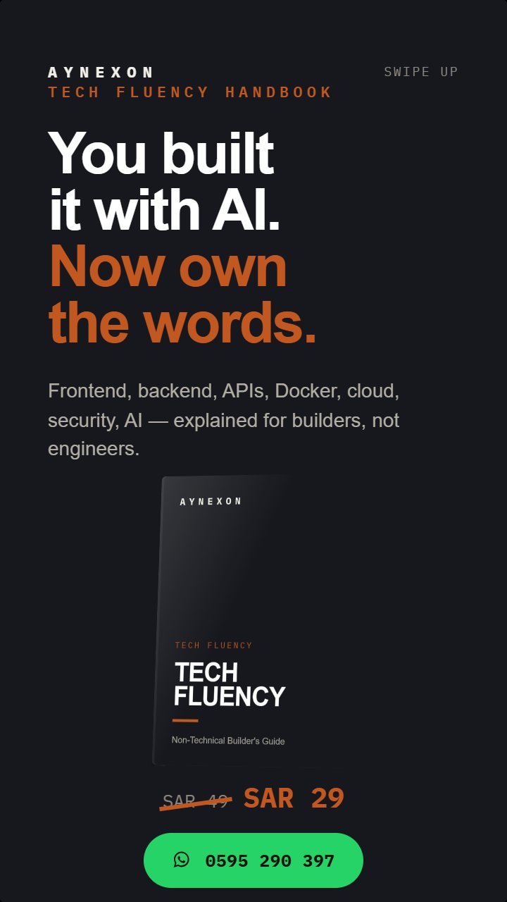 You built it with AI. Now own the words.